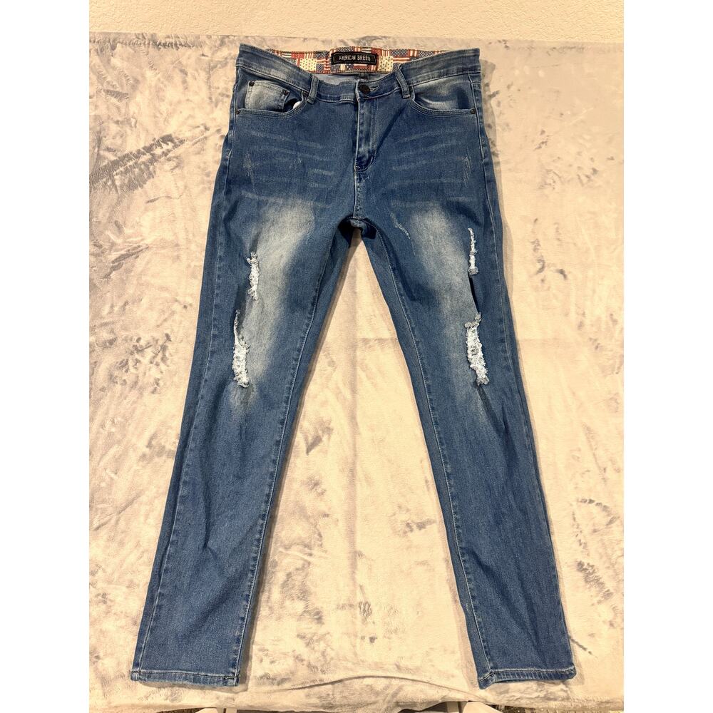 American Breed distressed jeans men 36
